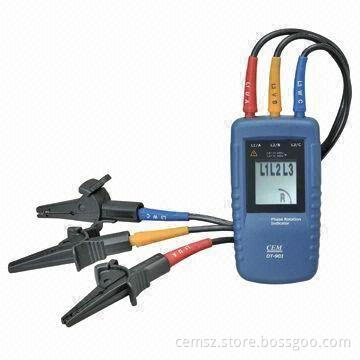 Phase Rotation Indicator with Frequency Range of 15 to 400Hz